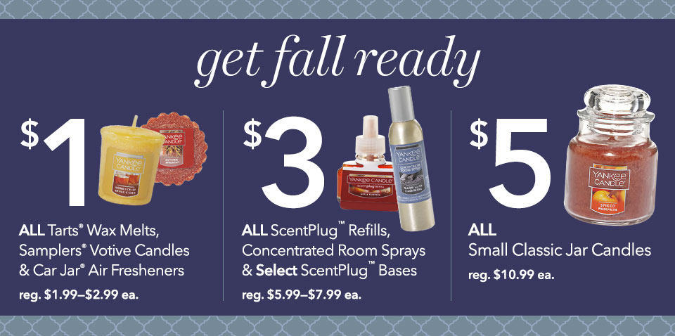 Get Fall Ready Sale for Labor Day Weekend. $1, $3 and $5 deals.