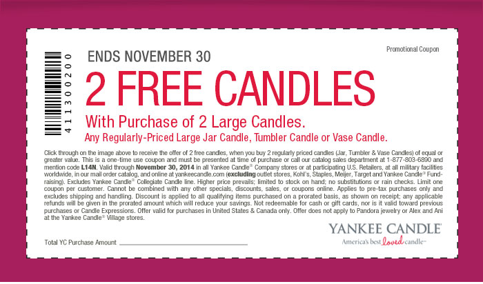 Coupon: Buy 2, Get 2 Free - All Candles
