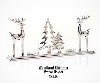 Woodland Shimmer Votive Holder