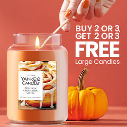 Buy 2 or 3, Get 2 or 3 Free Large Candles