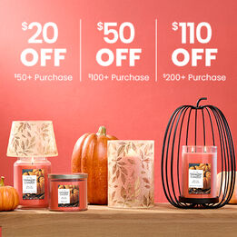 $20 Off $50, $50 Off $100, $110 Off $200+