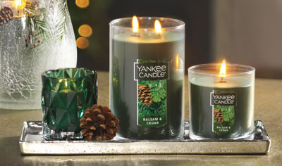 Yankee Candle Candles Air Fresheners Home Fragrance The Season Starts With Balsam Cedar
