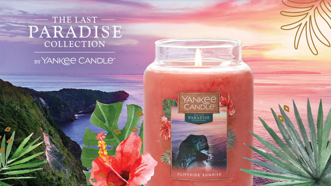Yankee Candle Bougie chauffe-plat Rose Island Sunset