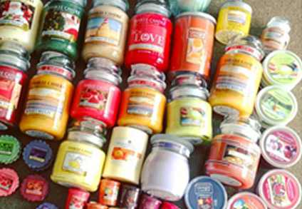Various candles and colors