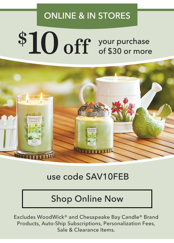 $10 Off Your Purchse of $30 or More