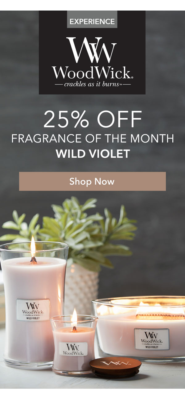 25% Off Fragrance of the Month Wild Violet