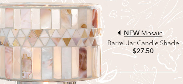 New Savoy Collection Barrel Jar Candle Shade