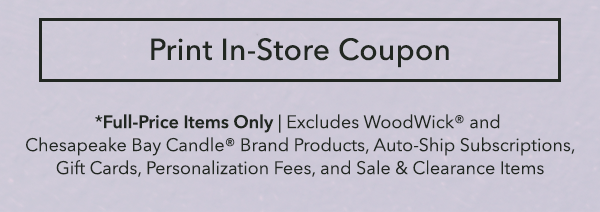 Print In-Store Coupon