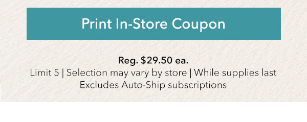 Print In-Store Coupon