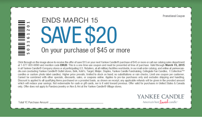 Coupon: SAVE $15 On any purchase of $45 or more