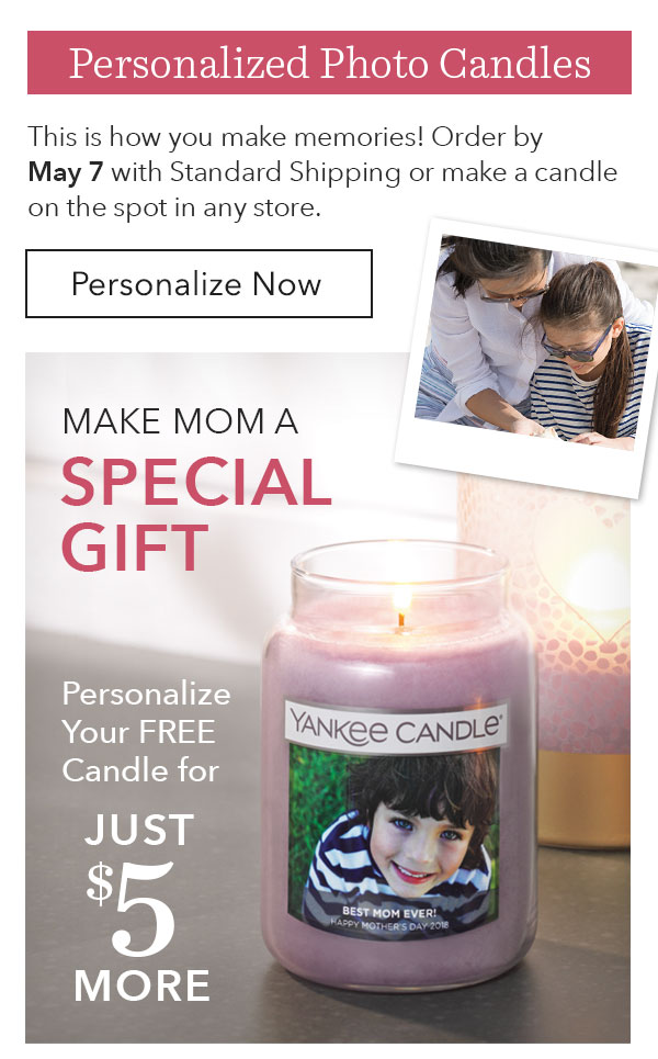 Personalized Photo Candles-Make Mom a Special Gift