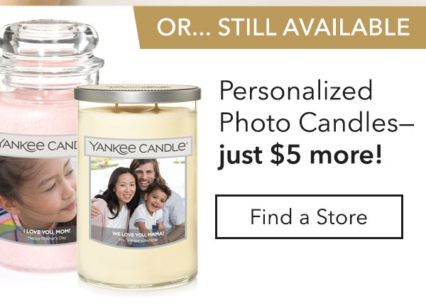 Still Available: Personalized Photo Candles Just $5 More