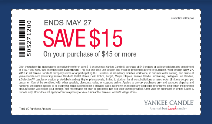 Coupon: Save $15 on your purchase of $45 or more