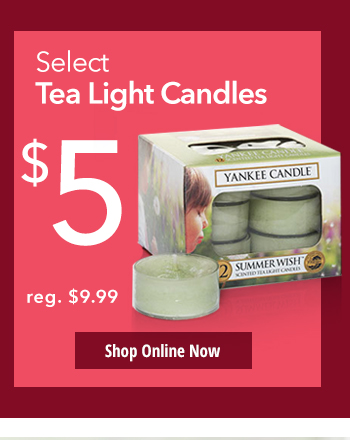 $5 Select Tea Light Candles