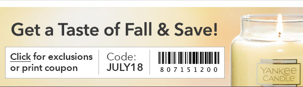 Get a Taste of Fall & Save!