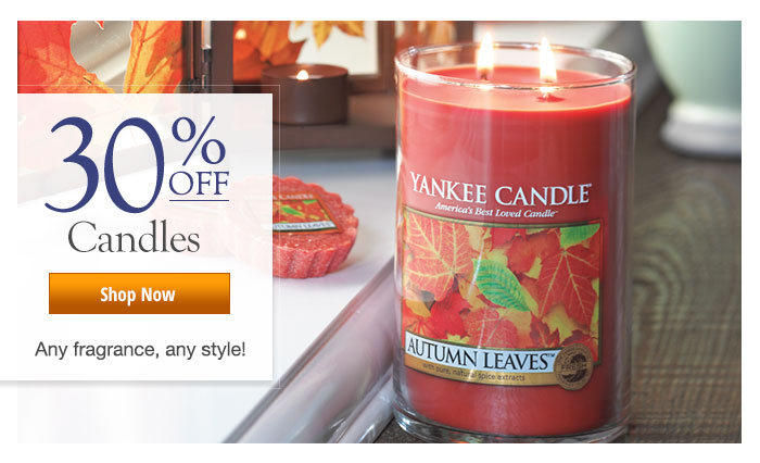 30% off Candles