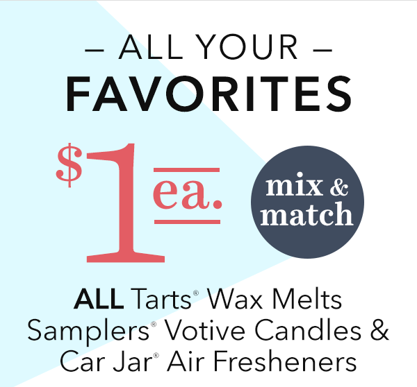 $1 Wax Melts, Votive Candles & Car Jar®