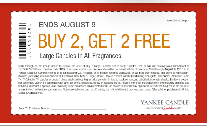 Coupon: Buy 2, Get 2 Free Large Candles
