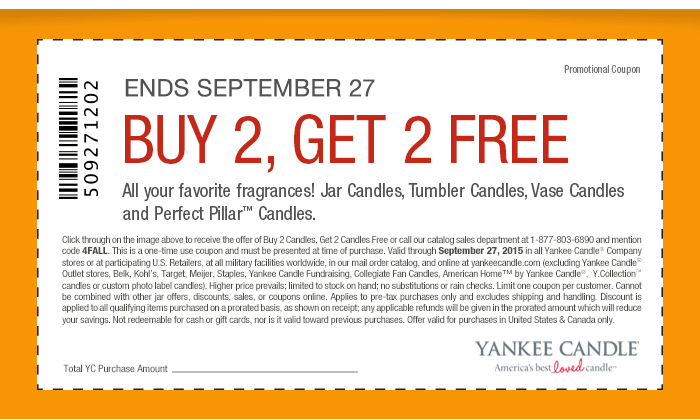Coupon: Buy 2, Get 2 Free ALL Candles