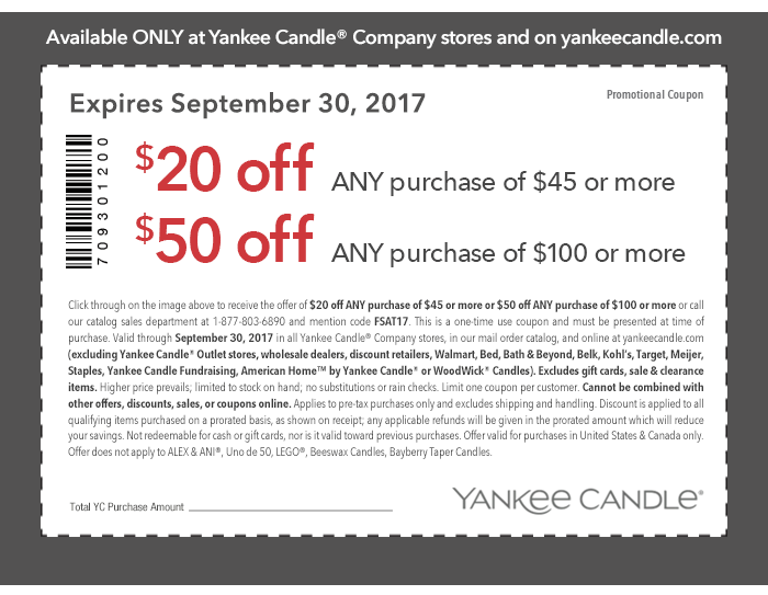 Yankee candle december coupon