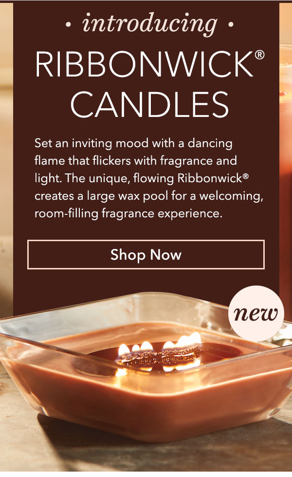 Introducing Ribbonwick® Candles