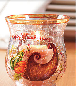 Cornucopia Votive Candle Holder