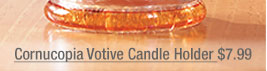 Cornucopia Votive Candle Holder