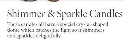Shimmer & Sparkle Candles