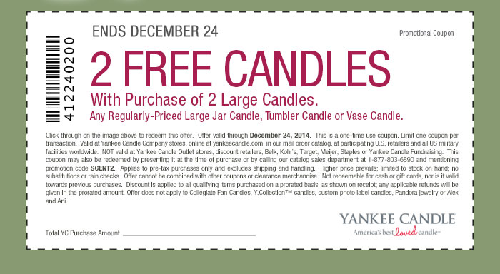 Coupon: Buy 2 Get 2 Large Candles