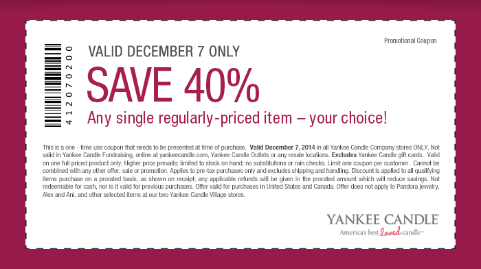 40% Off Single Regularly-Priced Item