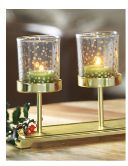 Holiday Sparkles Multi Tea Light Candle Holder